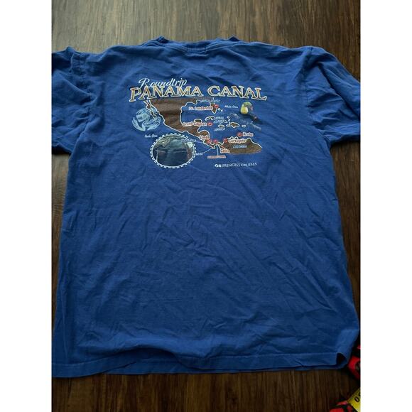 Princess Cruise mens large Panama Canal graphic tee - Picture 3 of 5
